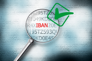 Image d'illustration - Loupe avec écrit à l'intérieur IBAN