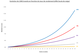 Illustration de l'effet boule de neige