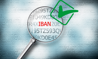 Image d'illustration - Loupe avec écrit à l'intérieur IBAN